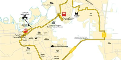 Карта на Бахрейн шофьорски курсове път