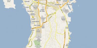 Карта улица картата на Бахрейн